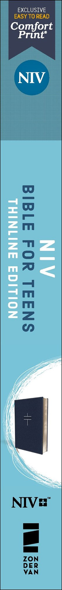 NIV, Bible for Teens, Thinline Edition, Leathersoft, Blue, Red Letter, Comfort Print