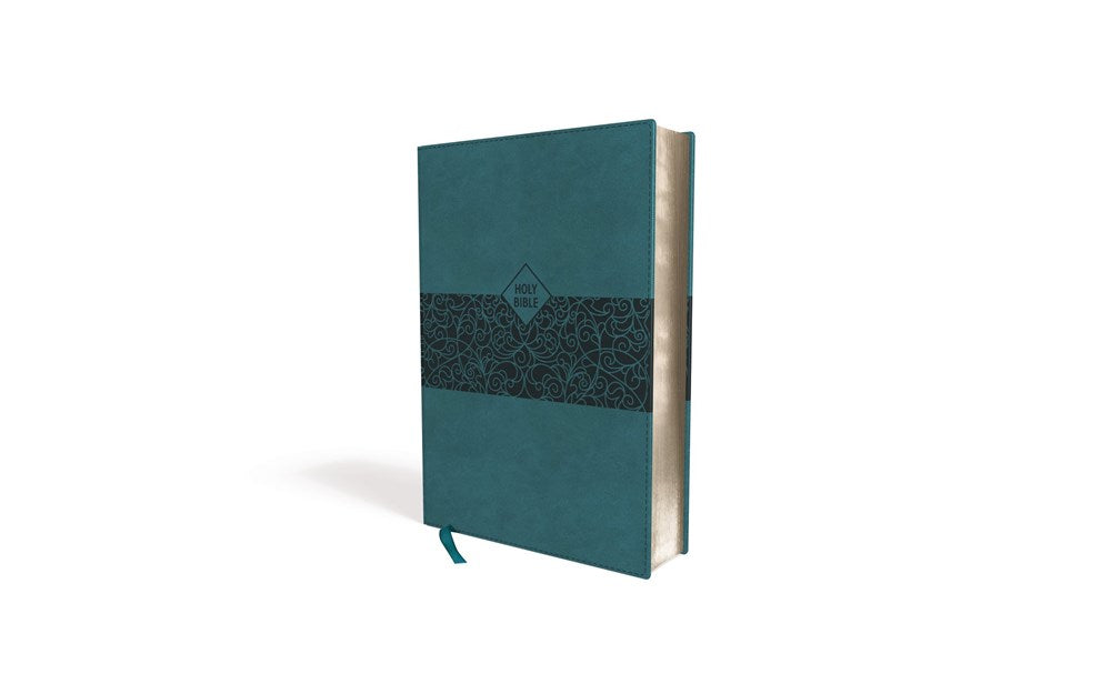 NASB, Super Giant Print Reference Bible, Leathersoft, Teal, Red Letter, 1995 Text, Comfort Print