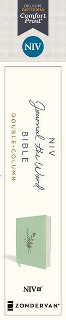 NIV, Journal the Word Bible (Perfect for Note-Taking), Double-Column, Cloth over Board, Teal, Red Letter, Comfort Print