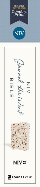 NIV, Journal the Word Bible (Perfect for Note-Taking), Cloth over Board, Cream, Red Letter, Comfort Print: Reflect, Take Notes, or Create Art Next to Your Favorite Verses