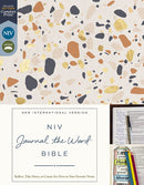 NIV, Journal the Word Bible (Perfect for Note-Taking), Cloth over Board, Cream, Red Letter, Comfort Print: Reflect, Take Notes, or Create Art Next to Your Favorite Verses