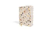 NIV, Journal the Word Bible (Perfect for Note-Taking), Cloth over Board, Cream, Red Letter, Comfort Print: Reflect, Take Notes, or Create Art Next to Your Favorite Verses