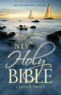 NIV, Holy Bible, Larger Print, Economy Edition, Paperback, Blue, Comfort Print