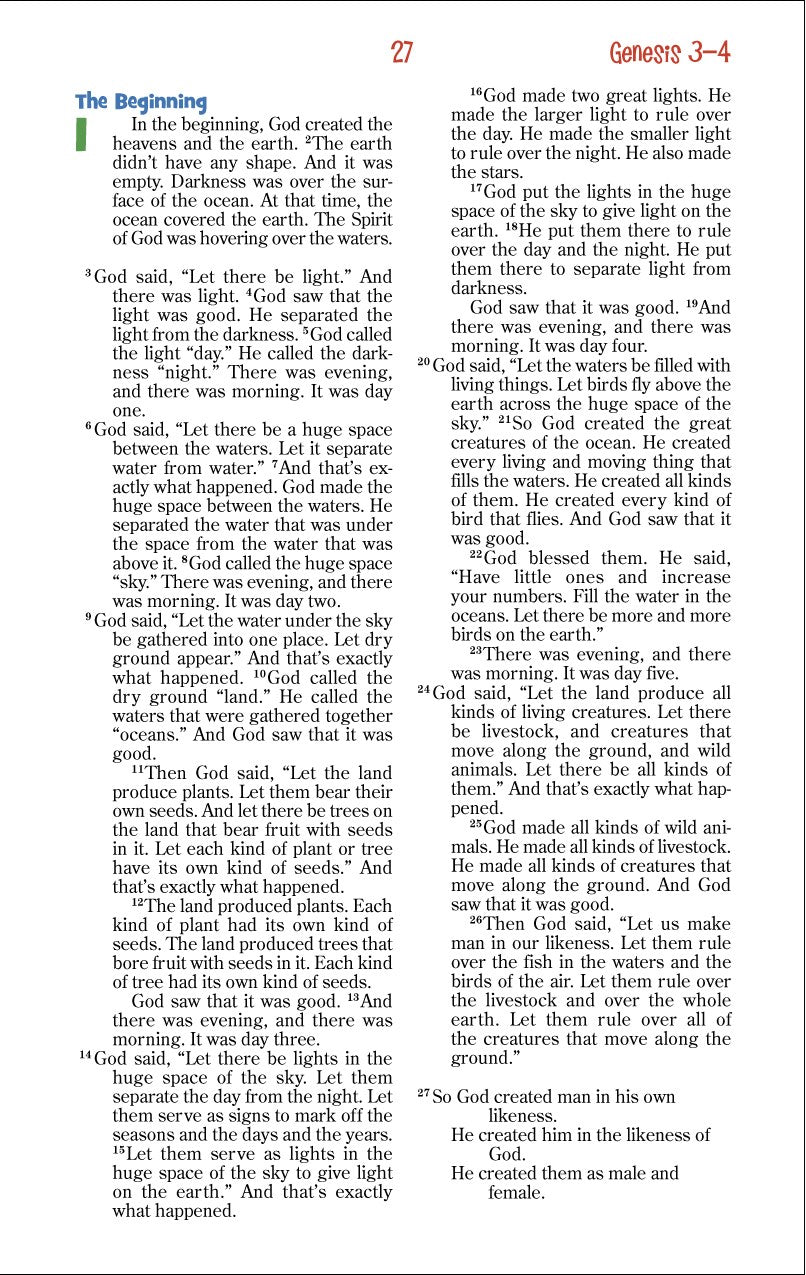 NIrV, Adventure Bible for Early Readers, Hardcover, Full Color