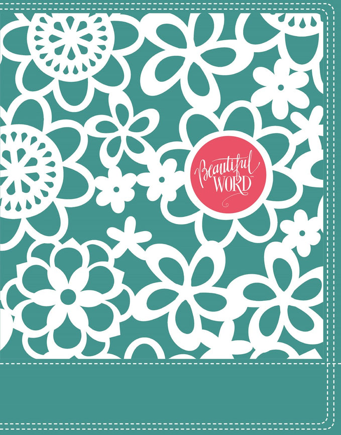 NIV, Beautiful Word Coloring Bible for Girls, Leathersoft over Board, Teal: Hundreds of Verses to Color