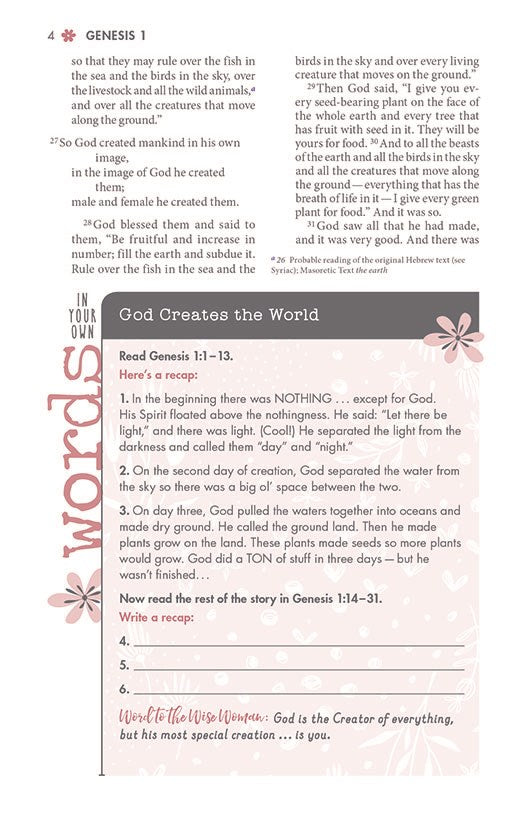 NIV, Ultimate Bible for Girls, Faithgirlz Edition, Hardcover