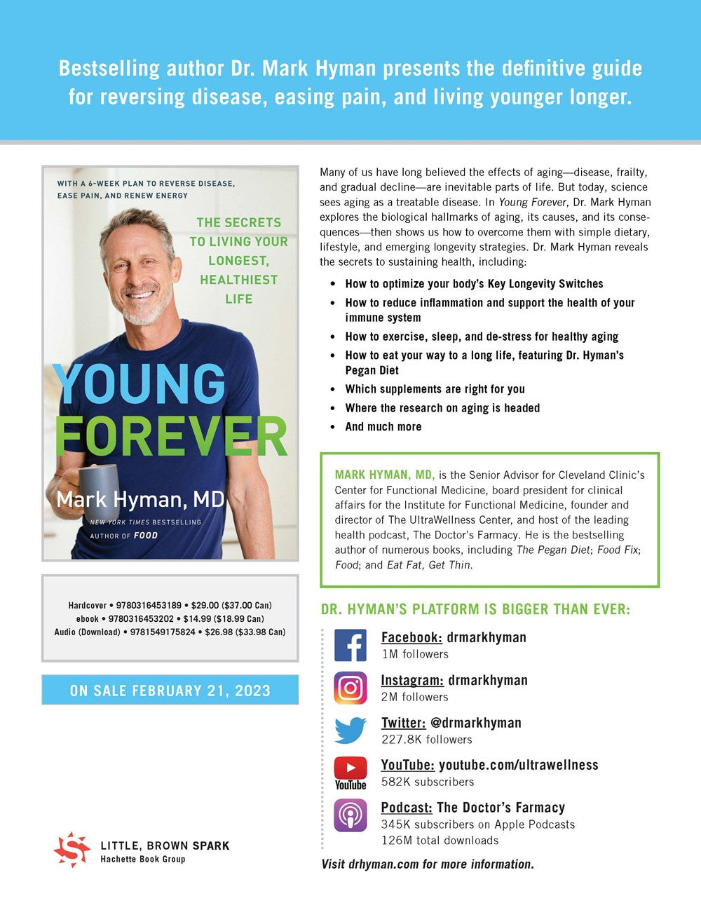 Young Forever: The Secrets to Living Your Longest, Healthiest Life (The Dr. Mark Hyman Library, 11)