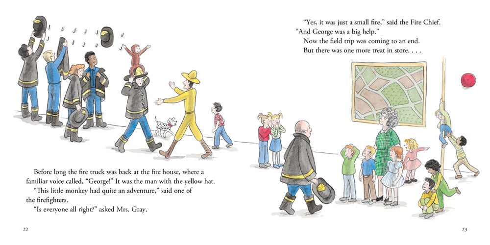Curious George and the Firefighters: A Playful Field Trip to the Firehouse with Everyone's Favorite Curious Monkey