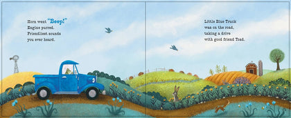 Little Blue Truck Makes a Friend: A Friendship Book for Kids - A Gentle Story About Welcoming Farm Animals