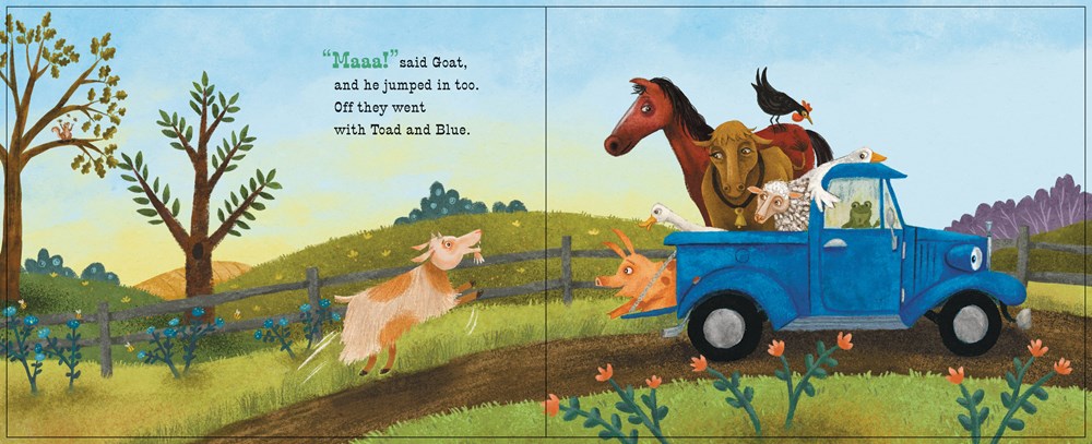 Little Blue Truck Makes a Friend: A Friendship Book for Kids - A Gentle Story About Welcoming Farm Animals