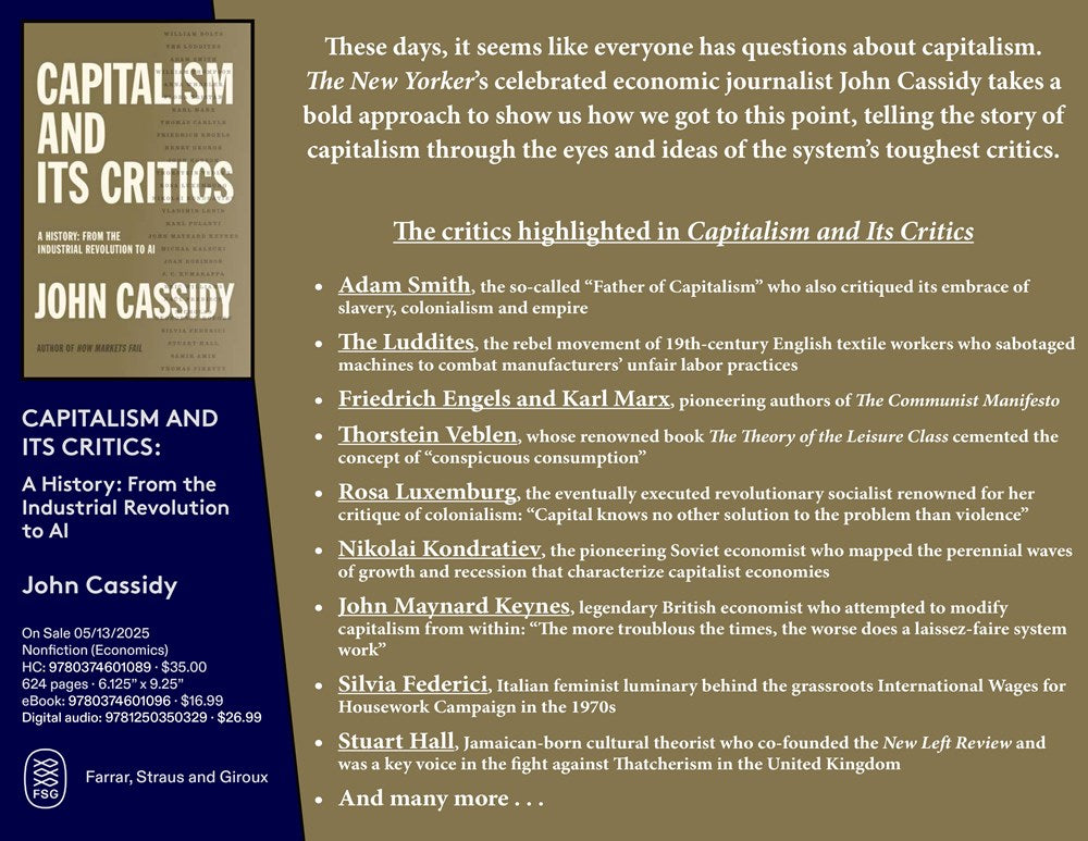 Capitalism and Its Critics: A History: From the Industrial Revolution to AI