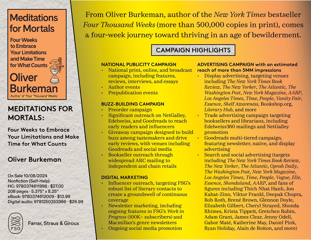 Meditations for Mortals: Four Weeks to Embrace Your Limitations and Make Time for What Counts