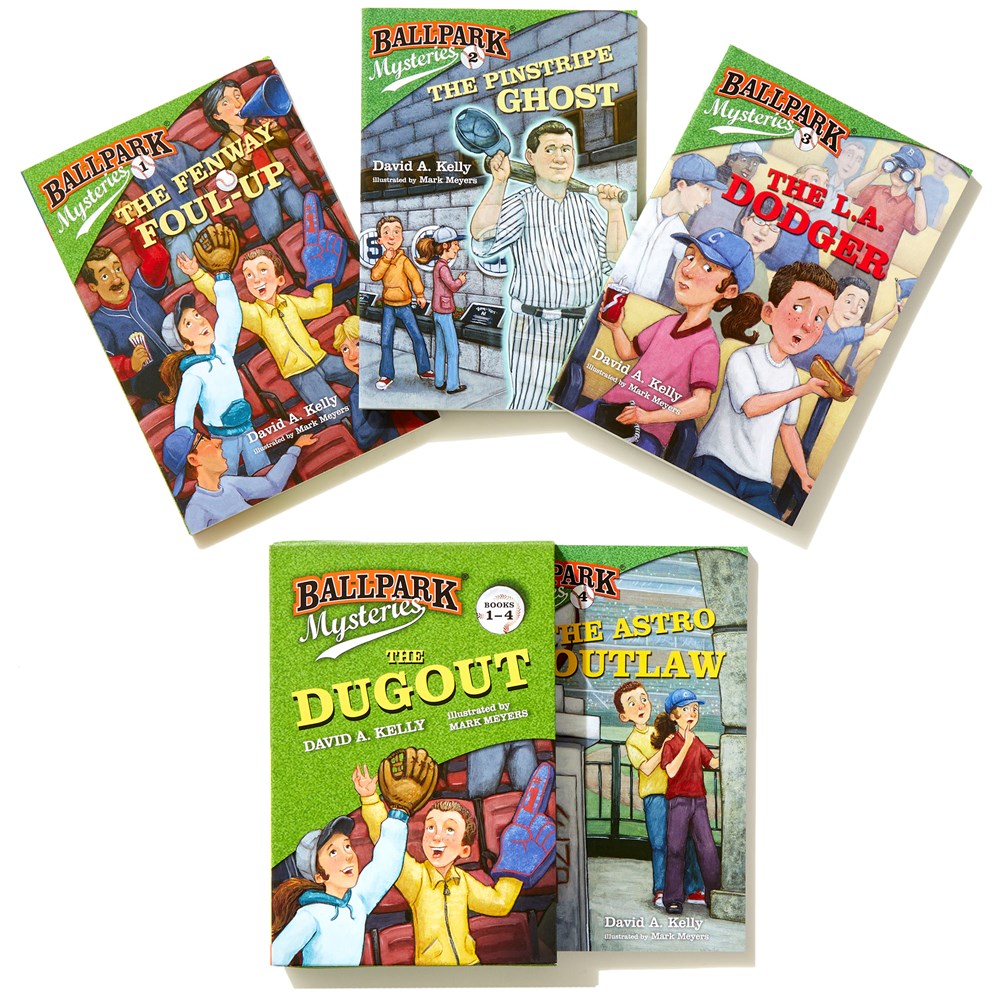 Ballpark Mysteries: The Dugout boxed set (books 1-4): The Fenway Foul-Up, The Pinstripe Ghost, The L.A. Dodger, The Astro Outlaw