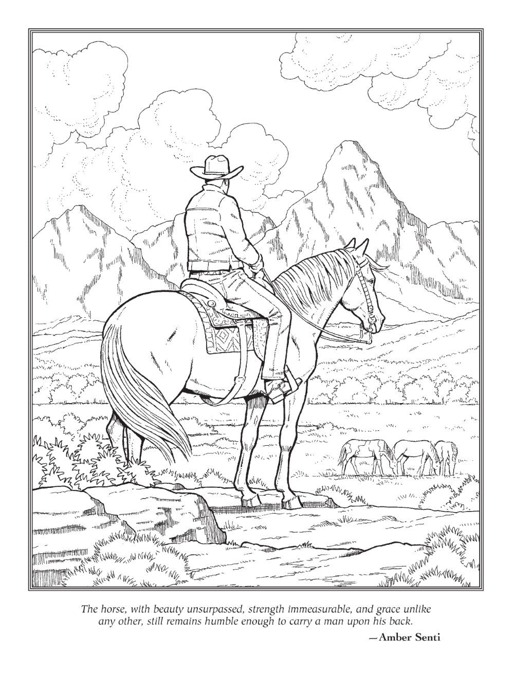 The Horse Lovers' Coloring Book (Dover Animal Coloring Books)
