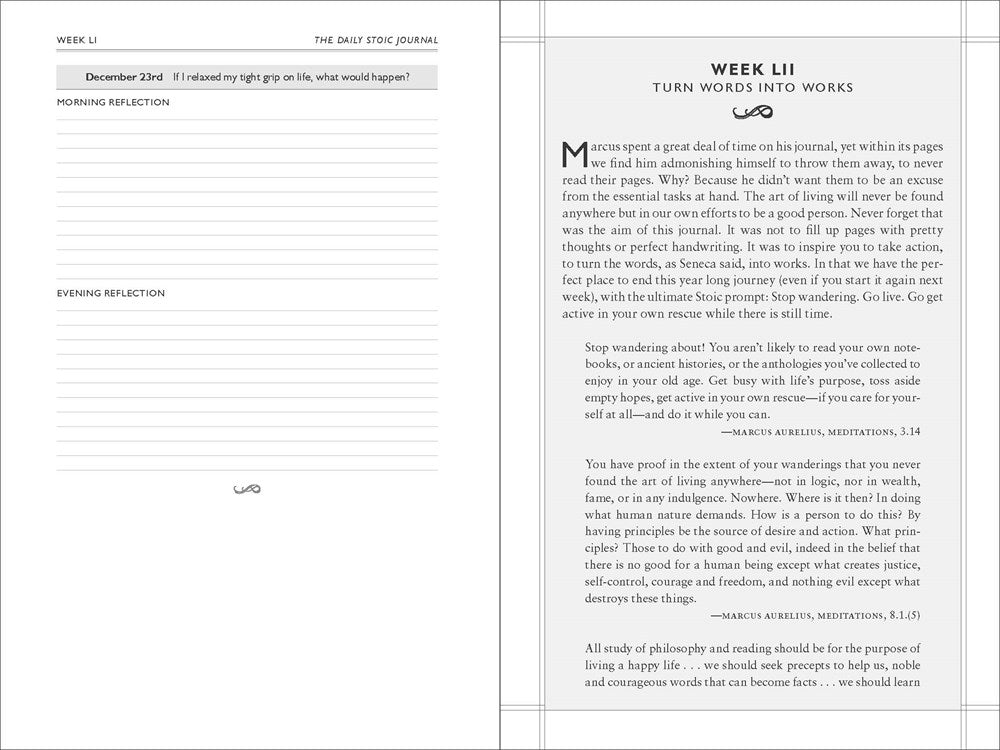 The Daily Stoic Journal: 366 Days of Writing and Reflection on the Art of Living