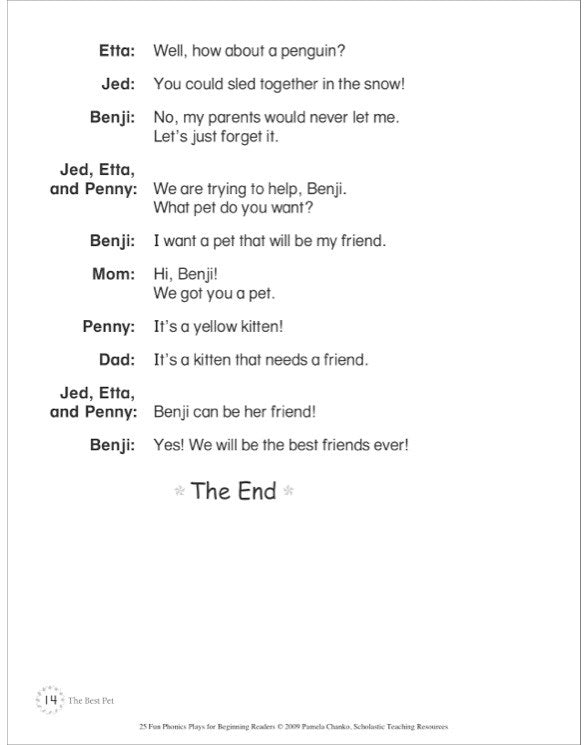 25 Fun Phonics Plays for Beginning Readers