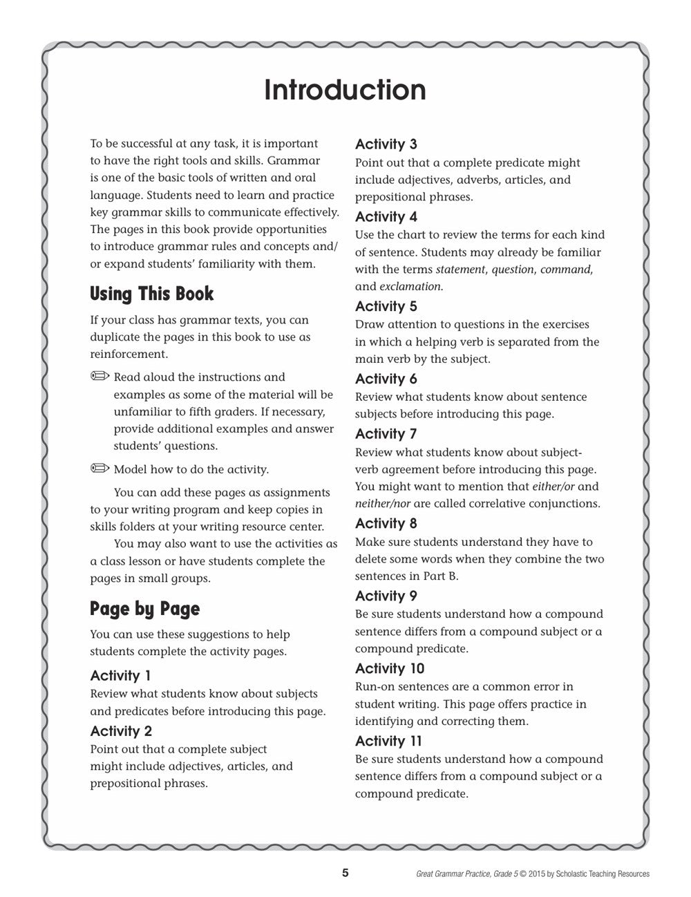 Great Grammar Practice: Grade 5
