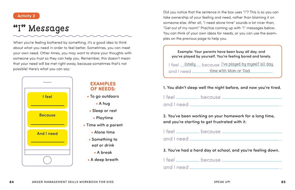 Anger Management Skills Workbook for Kids: 40 Awesome Activities to Help Children Calm Down, Cope, and Regain Control