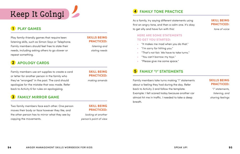 Anger Management Skills Workbook for Kids: 40 Awesome Activities to Help Children Calm Down, Cope, and Regain Control