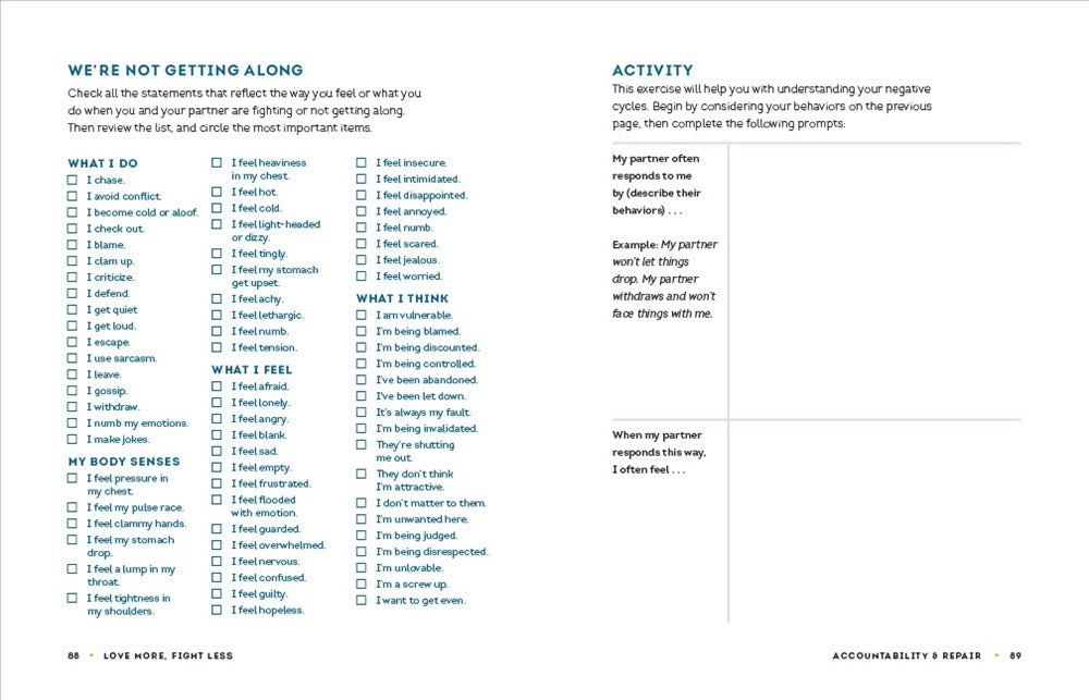 Love More, Fight Less: Communication Skills Every Couple Needs: A Relationship Workbook for Couples