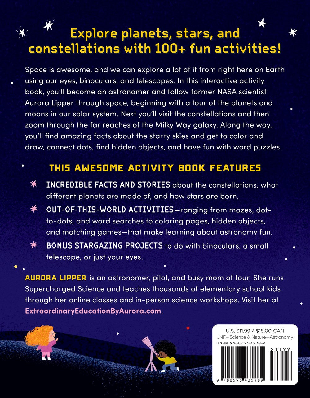 Astronomy Activity Book for Kids: 100+ Fun Ways to Learn About Space and Stargazing