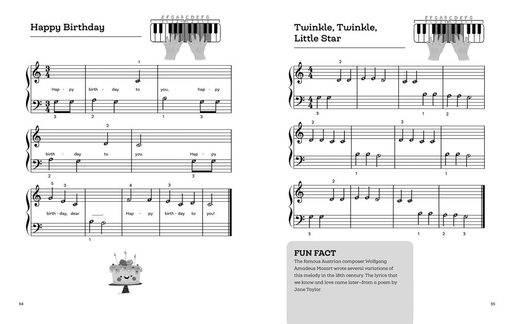 My First Piano Sheet Music: Easy, Fun-to-Play Popular Songs for Kids