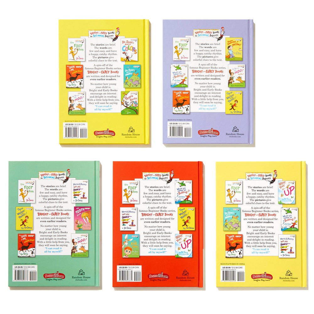 Dr. Seuss Bright & Early Book Boxed Set Collection: The Foot Book; Marvin K. Mooney Will You Please Go Now!; Mr. Brown Can Moo! Can You?, The Shape of ... Other Stuff; There's a Wocket in My Pocket!