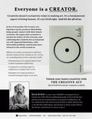 The Creative Act: A Way of Being