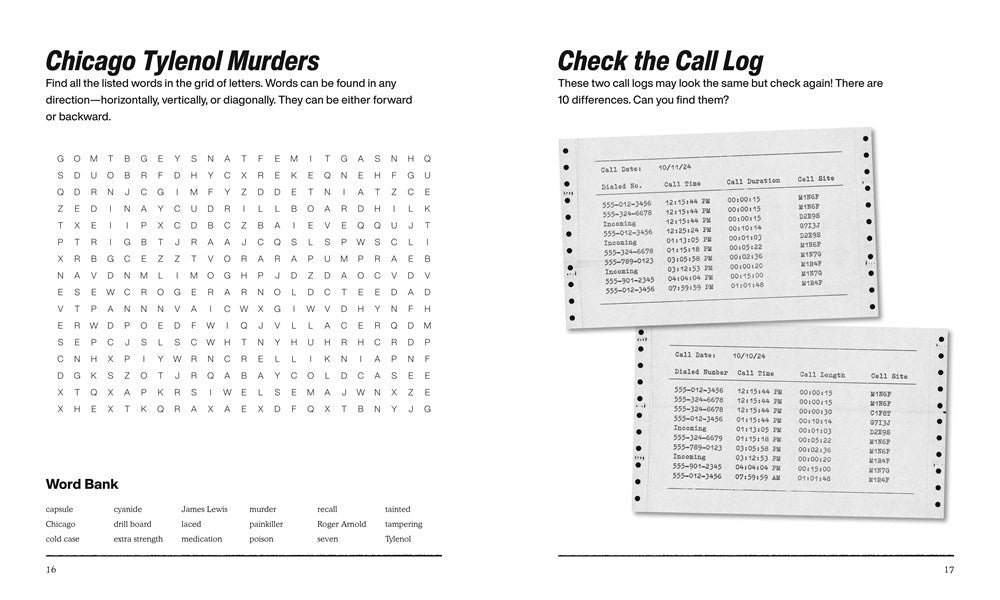 True Crime Trivia & Activity Book: Untangle the Secrets Behind History's Most Gripping Crimes