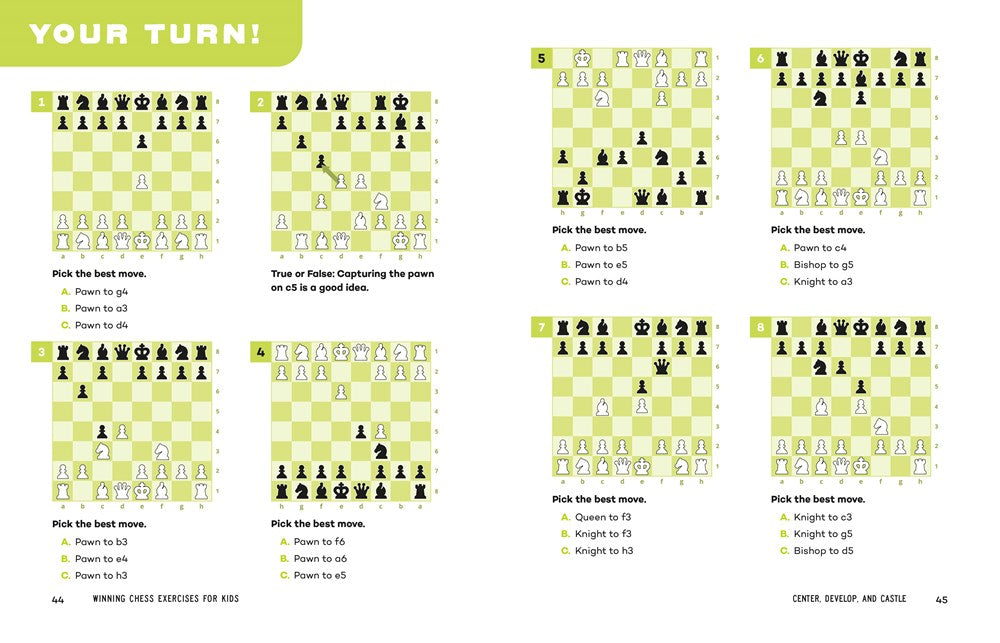 Winning Chess Exercises for Kids: Tactics and Strategies to Outsmart Your Opponent