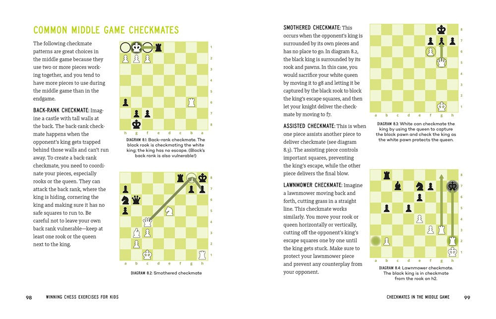 Winning Chess Exercises for Kids: Tactics and Strategies to Outsmart Your Opponent