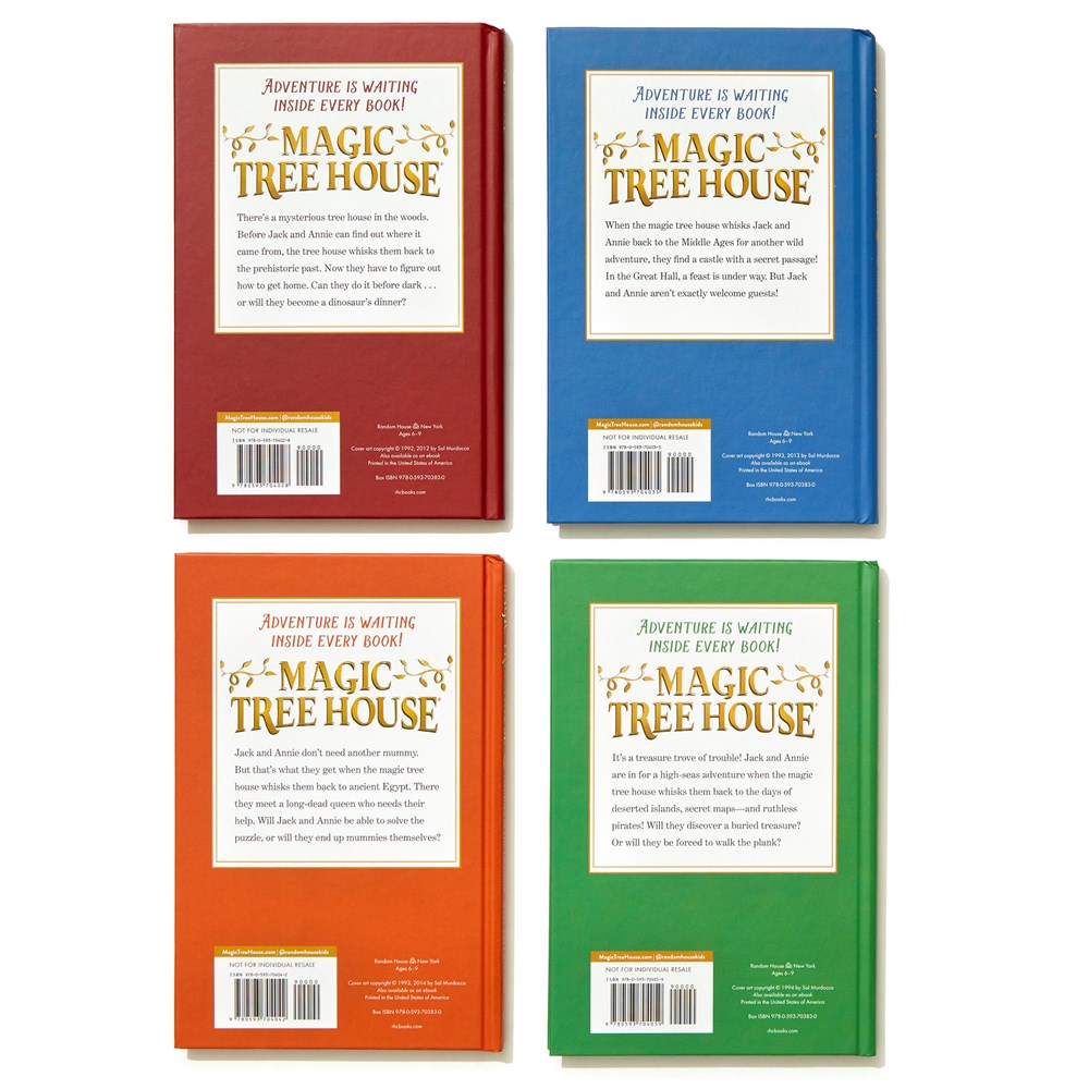 Magic Tree House 1-4 Treasury Boxed Set: Dinosaurs Before Dark; The Knight at Dawn; Mummies in the Morning; Pirates Past Noon