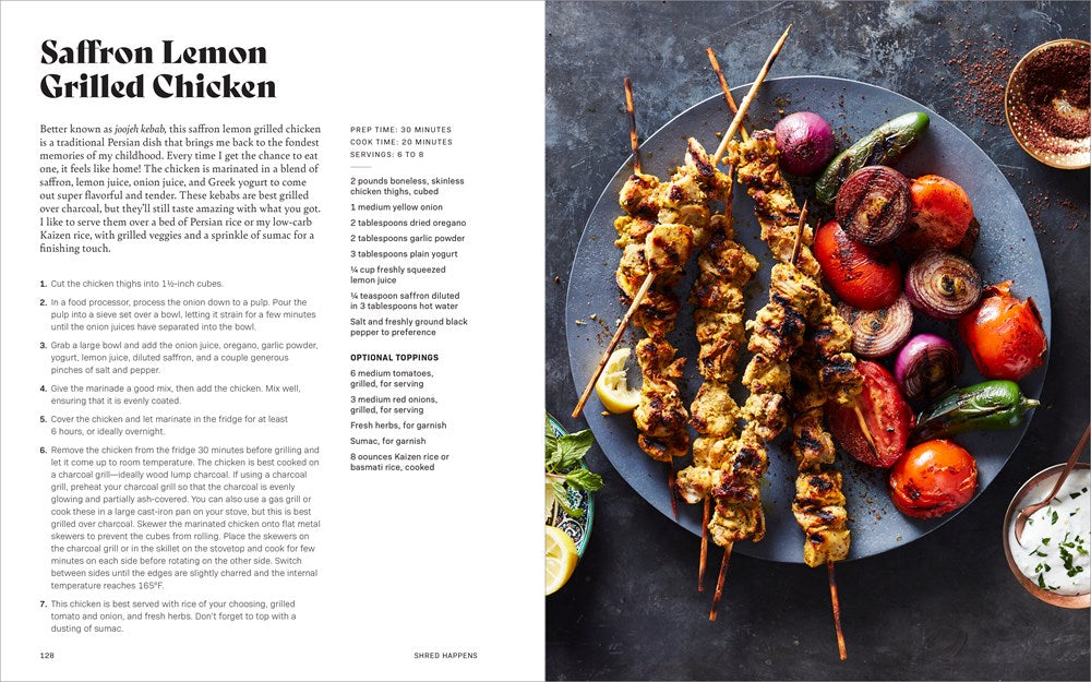 Shred Happens: So Easy, So Good: 100+ Protein-Packed Mediterranean Favorites with a Low-Carb Twist; A Cookbook