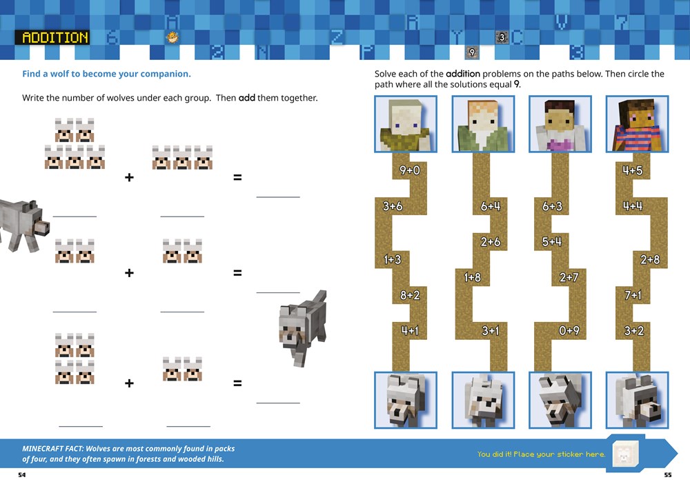 Official Minecraft Workbook: Kindergarten