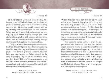 Jesus Always, Padded Hardcover, with Scripture References: Embracing Joy in His Presence (A 365-Day Devotional) - The Perfect Christian Christmas Gift