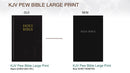 KJV, Pew Bible, Large Print, Hardcover, Black, Red Letter, Comfort Print