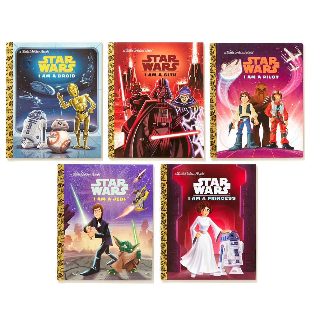 Star Wars: I Am a...Little Golden Book Library -- 5 Little Golden Books: I Am a Pilot; I Am a Jedi; I Am a Sith; I Am a Droid; I Am a Princess
