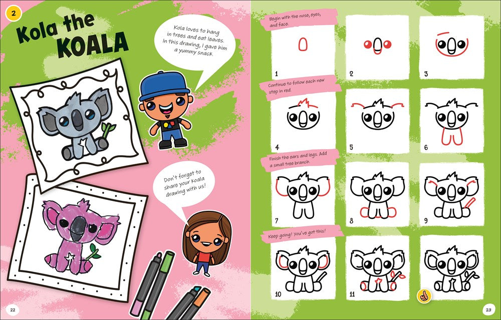 Draw with Art for Kids Hub Animals Paperback Jensen, Rob Art for Kids Hub