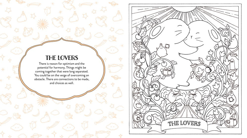 Kawaii Tarot Coloring Book