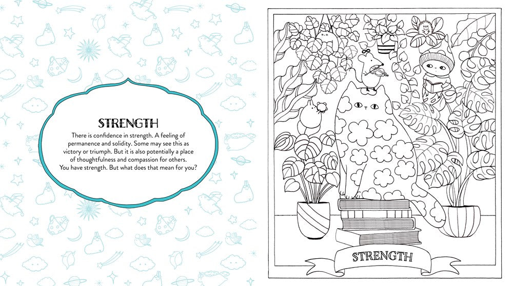 Kawaii Tarot Coloring Book
