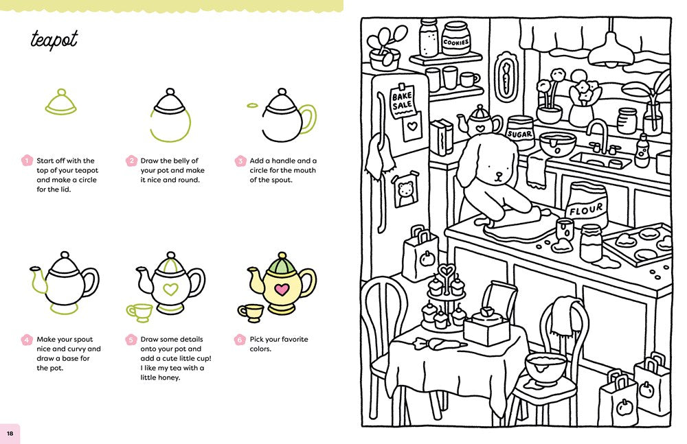 How to Draw Super Cute Things with Bobbie Goods: Learn to draw & color absolutely adorable art! (Official Bobbie Goods, 3)