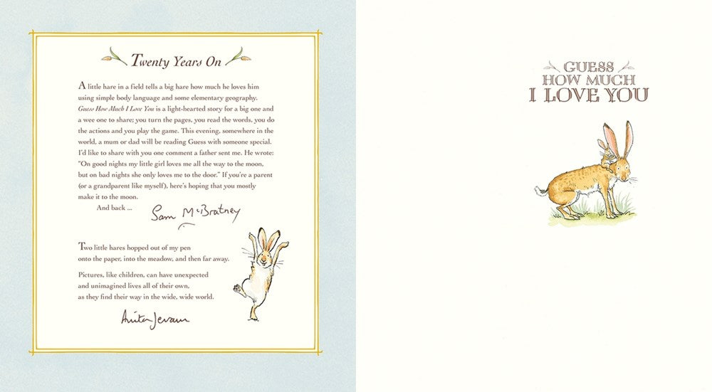Guess How Much I Love You: (A Cherished Classic About Little Nutbrown Hare Loving Right Up to the Moon and Back - An Ideal Baby Book for Baby Shower Gifts)
