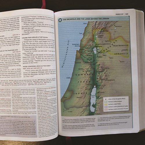 NKJV Study Bible, Hardcover, Burgundy, Full-Color, Comfort Print