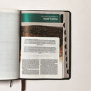 NKJV Study Bible, Leathersoft, Red, Full-Color, Thumb Indexed, Comfort Print