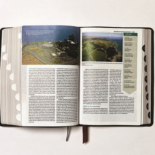 NKJV Study Bible, Leathersoft, Red, Full-Color, Thumb Indexed, Comfort Print