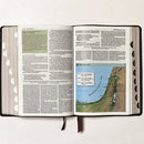 NKJV Study Bible, Leathersoft, Red, Full-Color, Thumb Indexed, Comfort Print