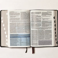 NKJV Study Bible, Leathersoft, Red, Full-Color, Thumb Indexed, Comfort Print
