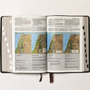 NKJV Study Bible, Leathersoft, Red, Full-Color, Thumb Indexed, Comfort Print