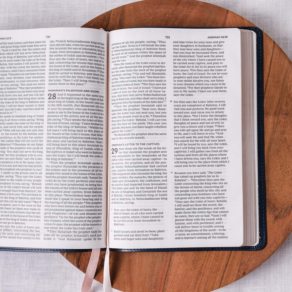 NKJV, Thinline Bible, Verse Art Cover Collection, Leathersoft, Teal, Red Letter, Comfort Print