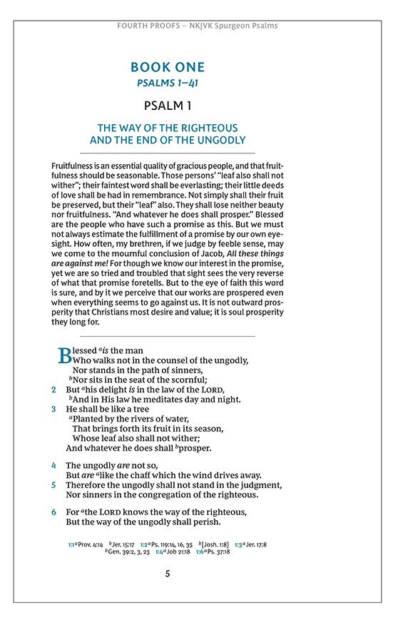 Spurgeon and the Psalms: The Book of Psalms with Devotions from Charles Spurgeon (NKJV, Maclaren Series, Black Leathersoft, Comfort Print)